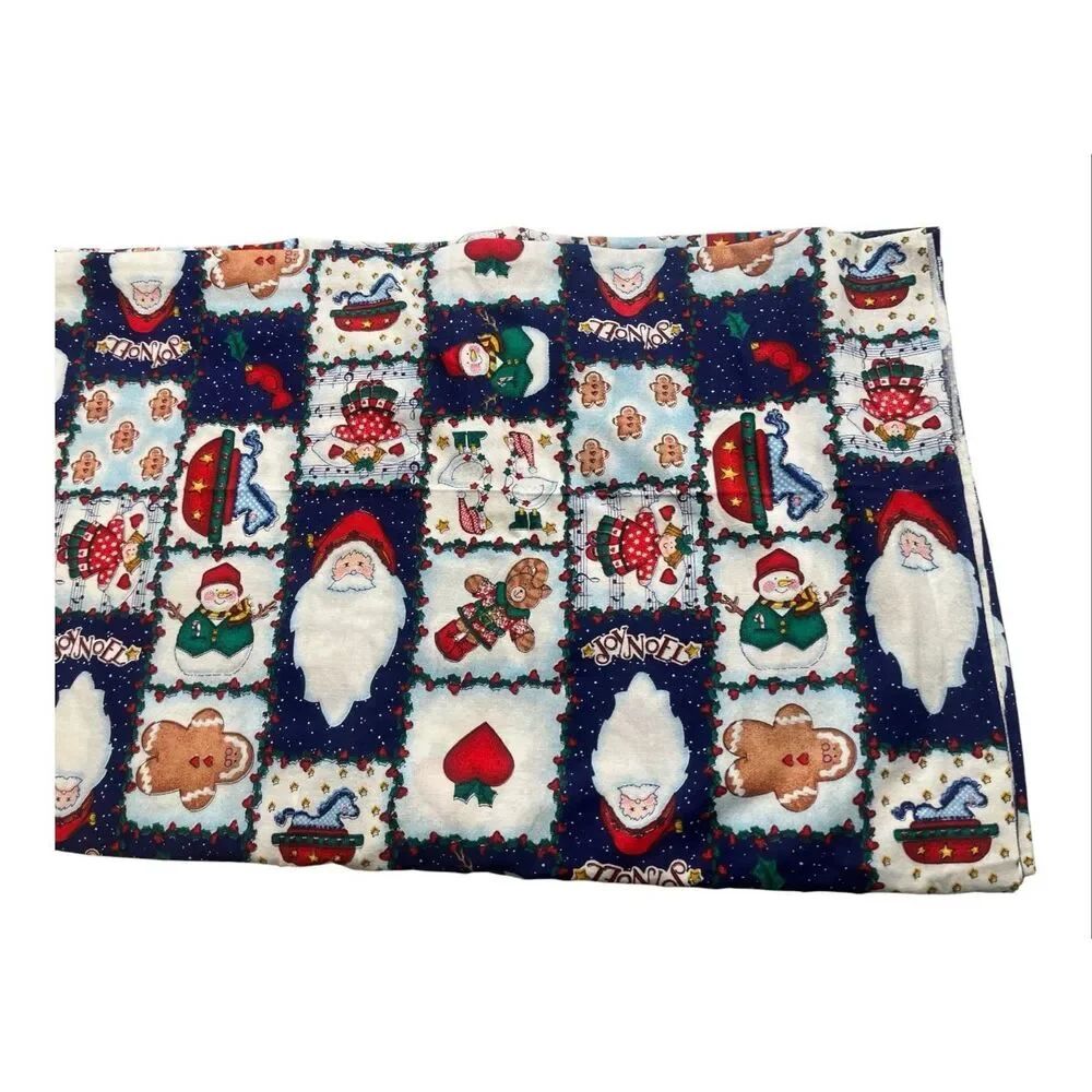 Daisy Kingdom vintage 1998 Santa Face Patch fabric 3 3/4+ yards